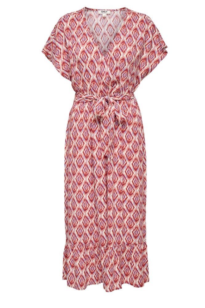 ONLZILLA ADELE LIFE SS LONG DRESS W 15357778 Equestrian Red